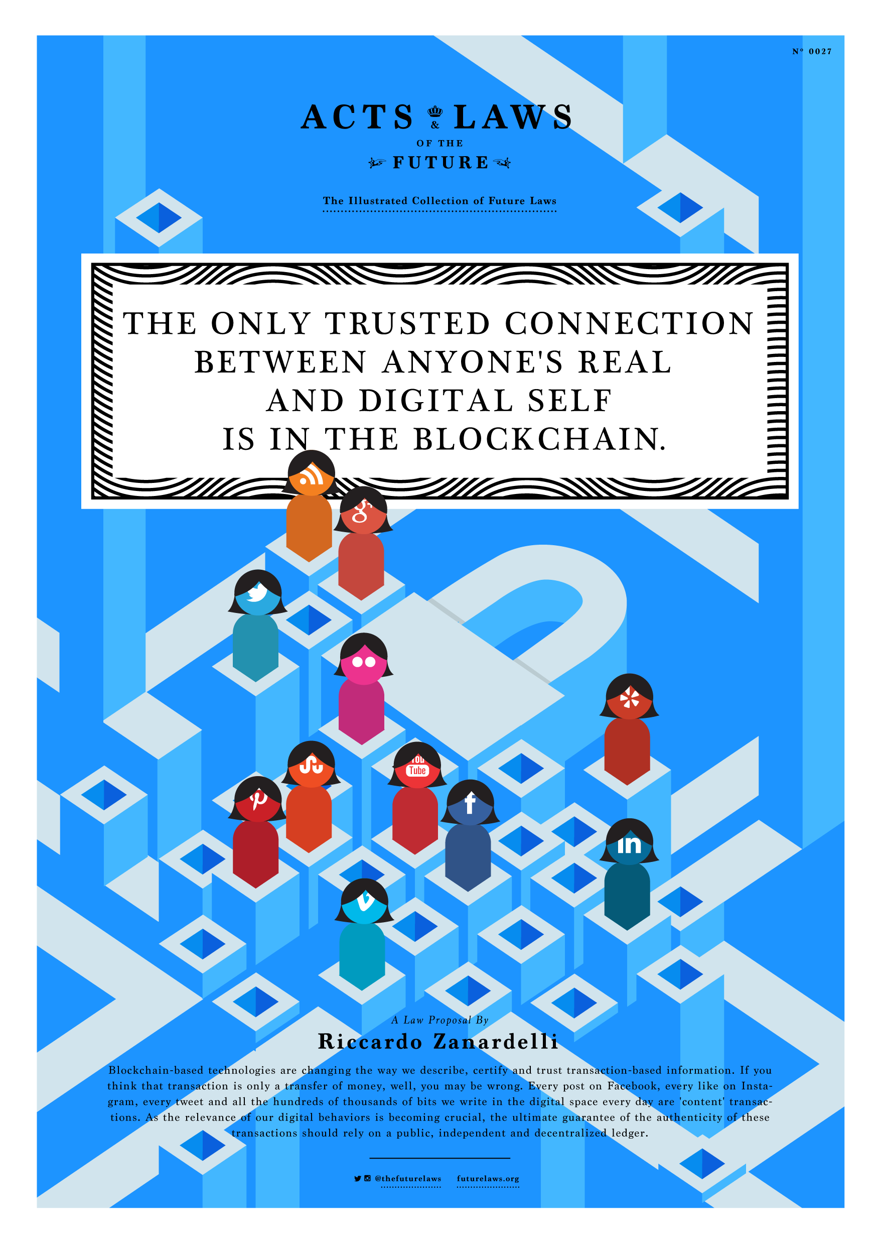 The only trusted connection  between anyone's real and digital self is in the blockchain.