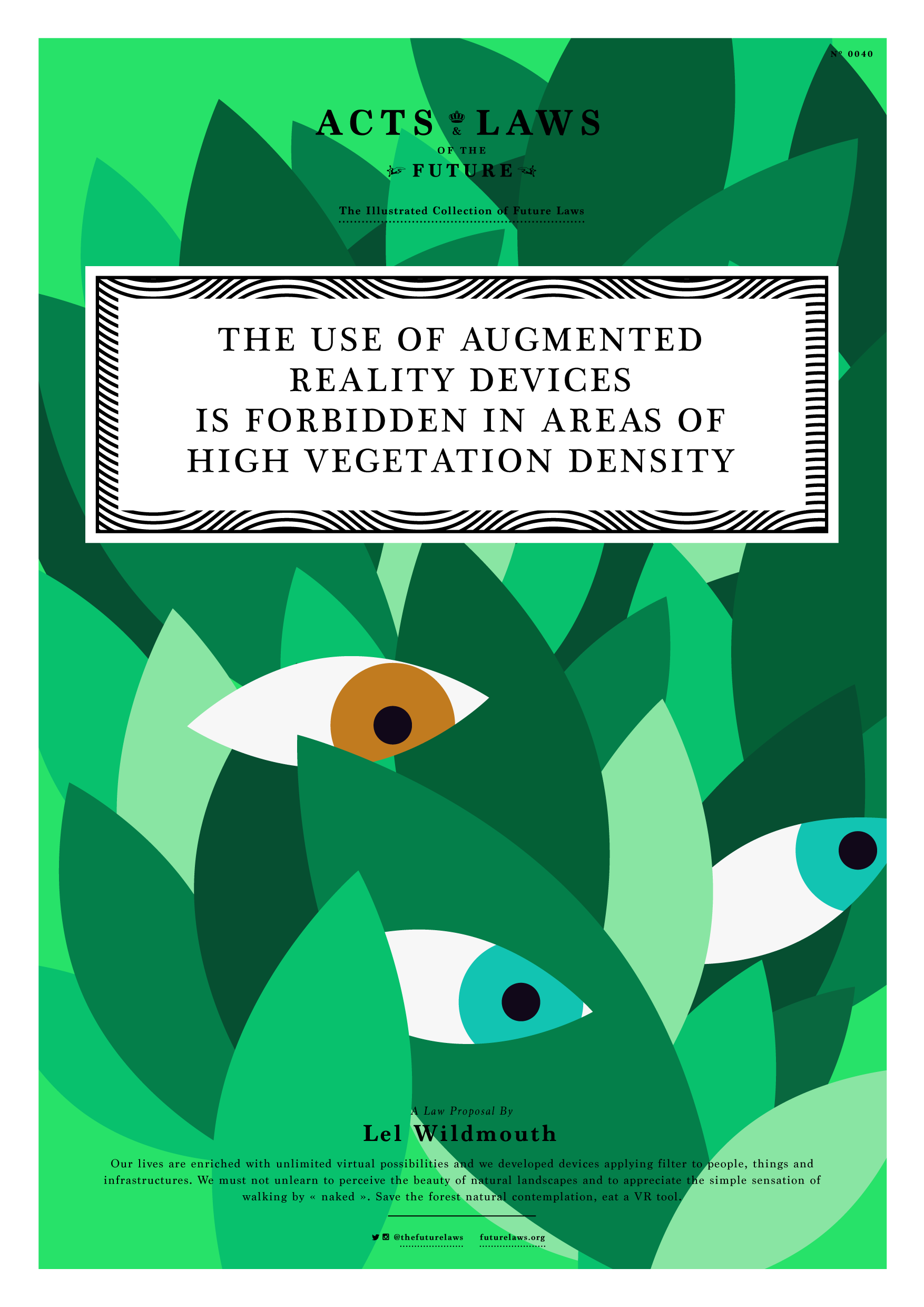 THE USE OF AUGMENTED REALITY DEVICES IS FORBIDDEN IN AREAS OF HIGH VEGETATION DENSITY