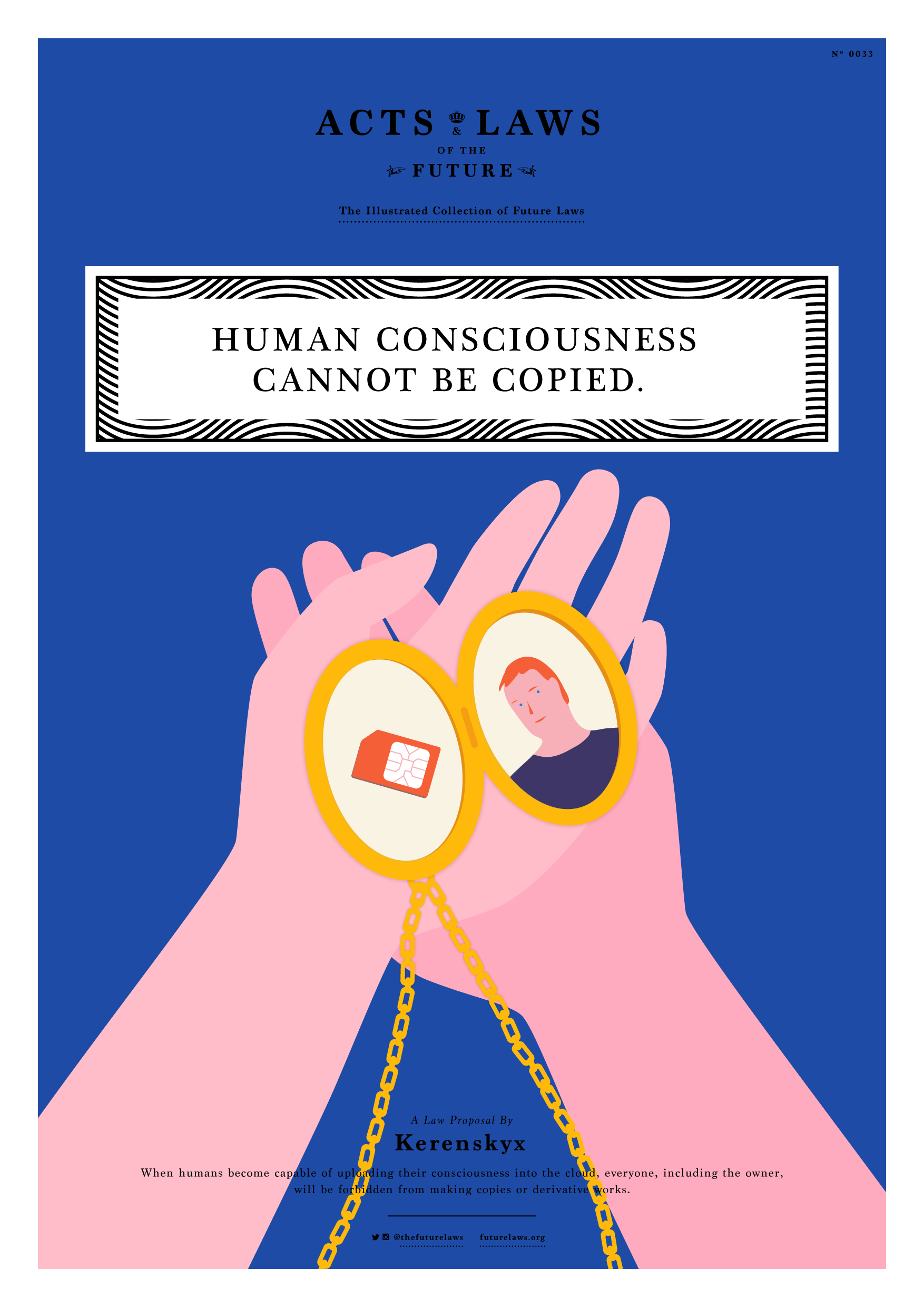 Human Consciousness cannot be copied.  